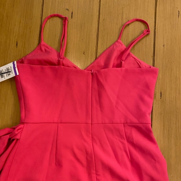 French Connection Pink V-Neck Bow Envelope NEW Dress size 8 adjustable straps - Picture 11 of 13